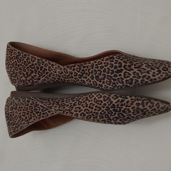 Lucky Brand Women's Size 6M 'Alba' Leather Animal Print Loafer - Picture 5 of 10